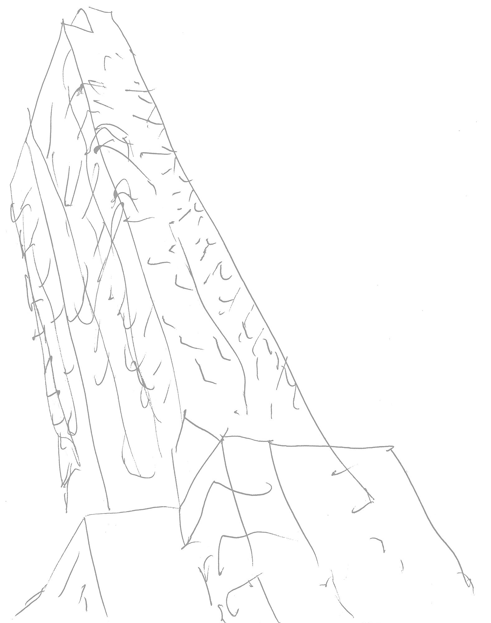 Early sketch of 611 West 56th Street